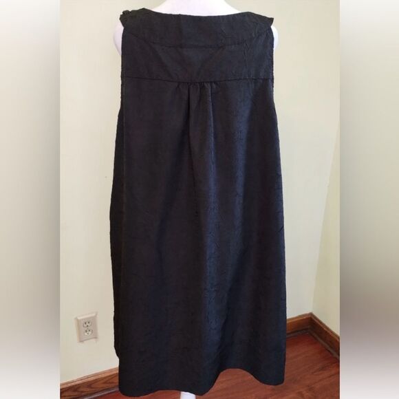🌸 LANE Bryant Black LBD Sleeveless Knotted scoop Neck Sheath Dress Pockets 22 - Picture 6 of 12